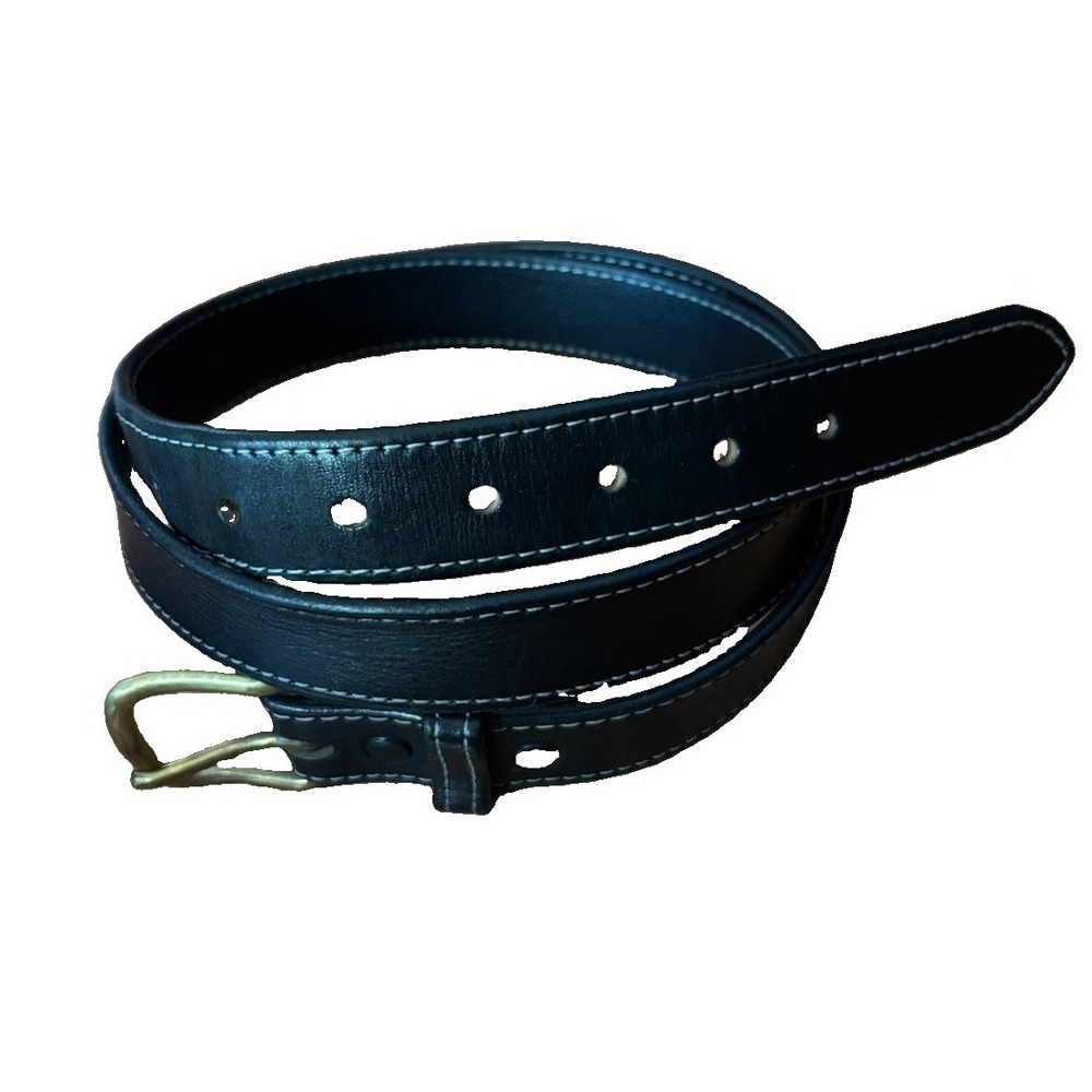 Brenneman's Leather Goods 2515 USA Made Men's Belt Black Size 44 EUC